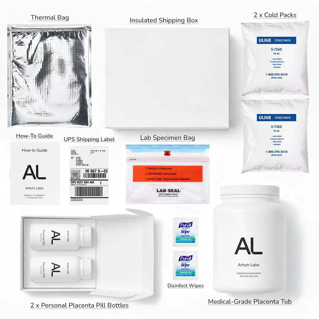 Placenta Encapsulation with Ship-Back Kit Service
